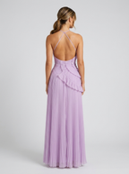 Women's Pleated Halter Maxi Dress Elegant Wedding Guest Dress