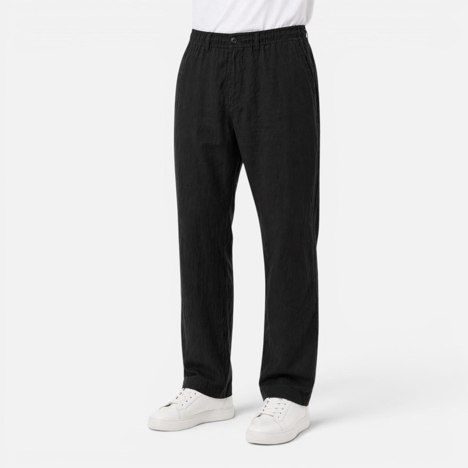 Men's Linen Blend Suit Set Two-Piece Lightweight Summer Suit