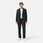 Men's Linen Blend Suit Set Two-Piece Lightweight Summer Suit