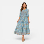 Women's Floral Print Midi Dress