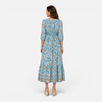 Women's Floral Print Midi Dress