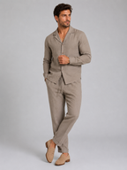 Men's Two Piece Shirt & Pants Set – Relaxed Summer Outfit