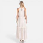 Women's Halter Neck Tiered Maxi Dress
