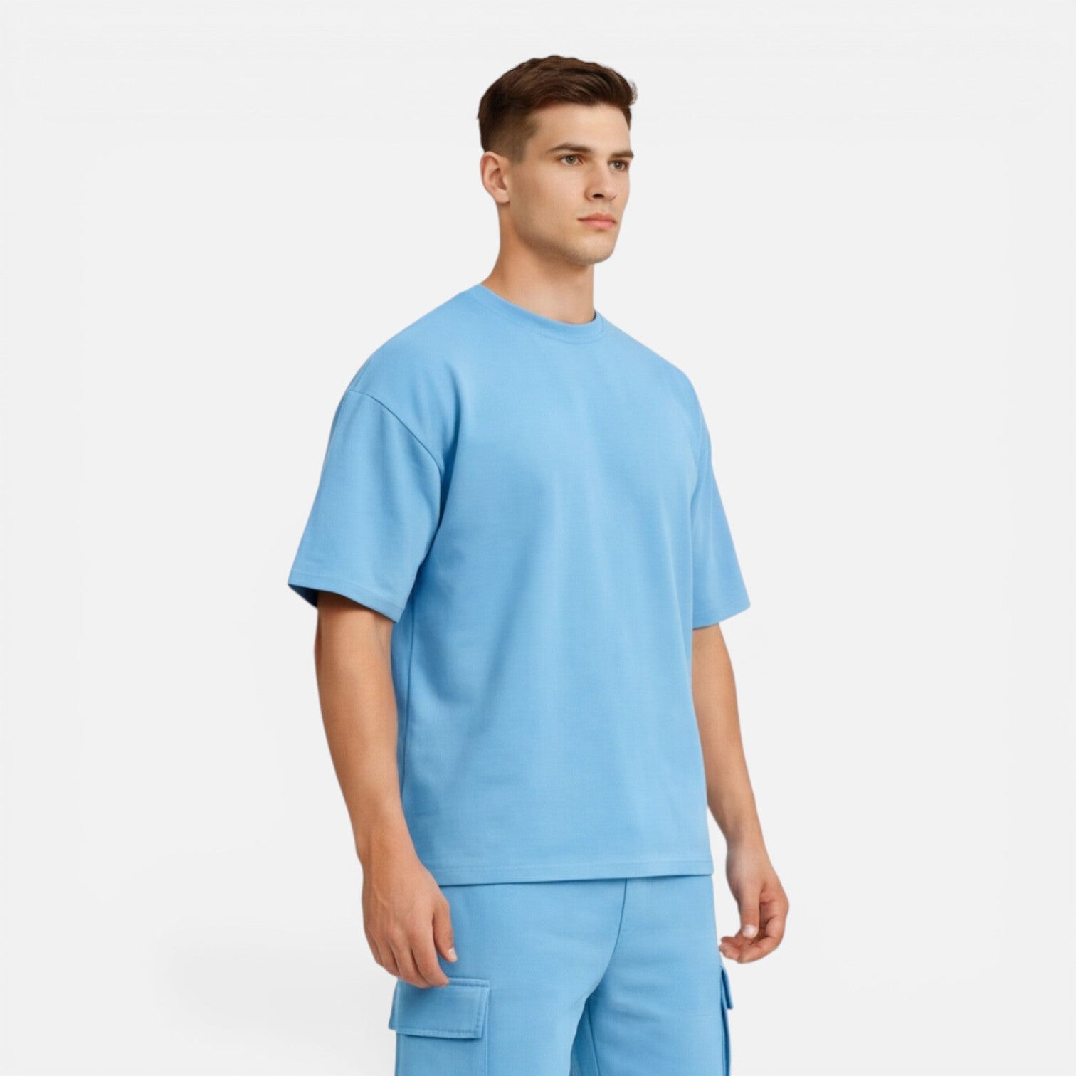 Men's T-Shirt and Cargo Shorts Set Casual Summer Outfit