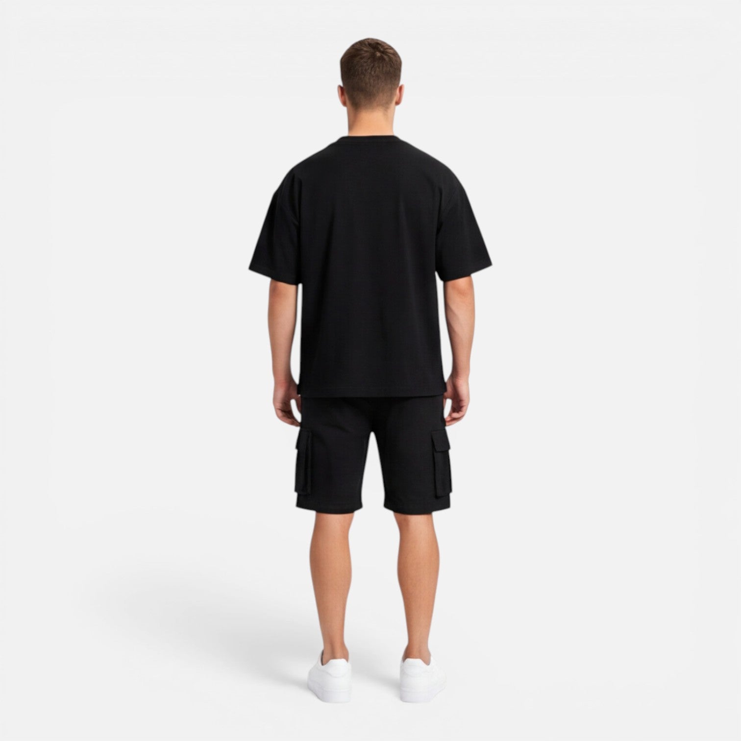 Men's T-Shirt and Cargo Shorts Set Casual Summer Outfit