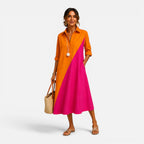 Women's Block Midi Dress