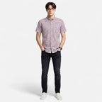 Men's Oxford Cotton Short Sleeve Button-Up Shirt