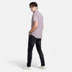 Men's Oxford Cotton Short Sleeve Button-Up Shirt