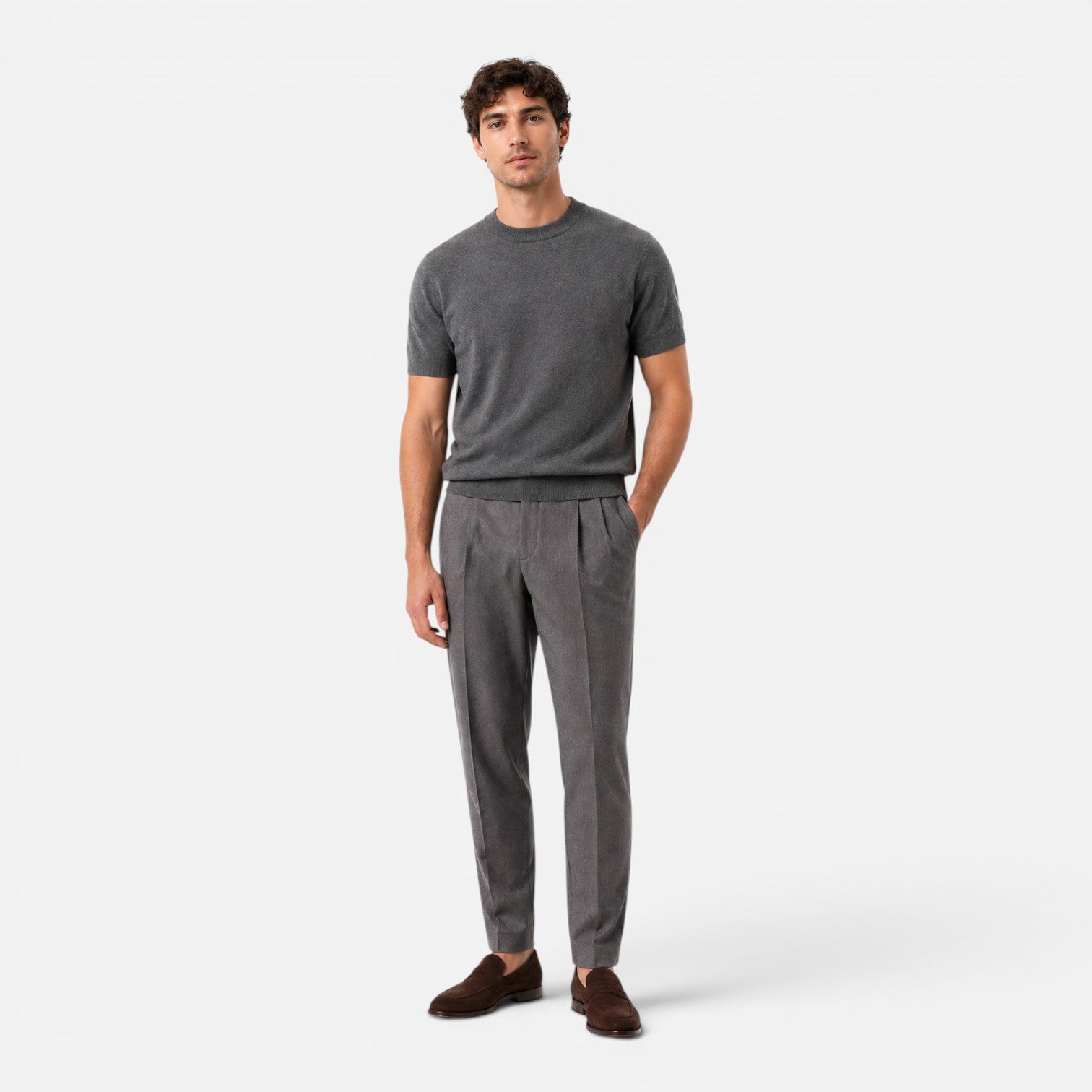 Maison Straver | Men’s Knit T Shirt Slim Fit