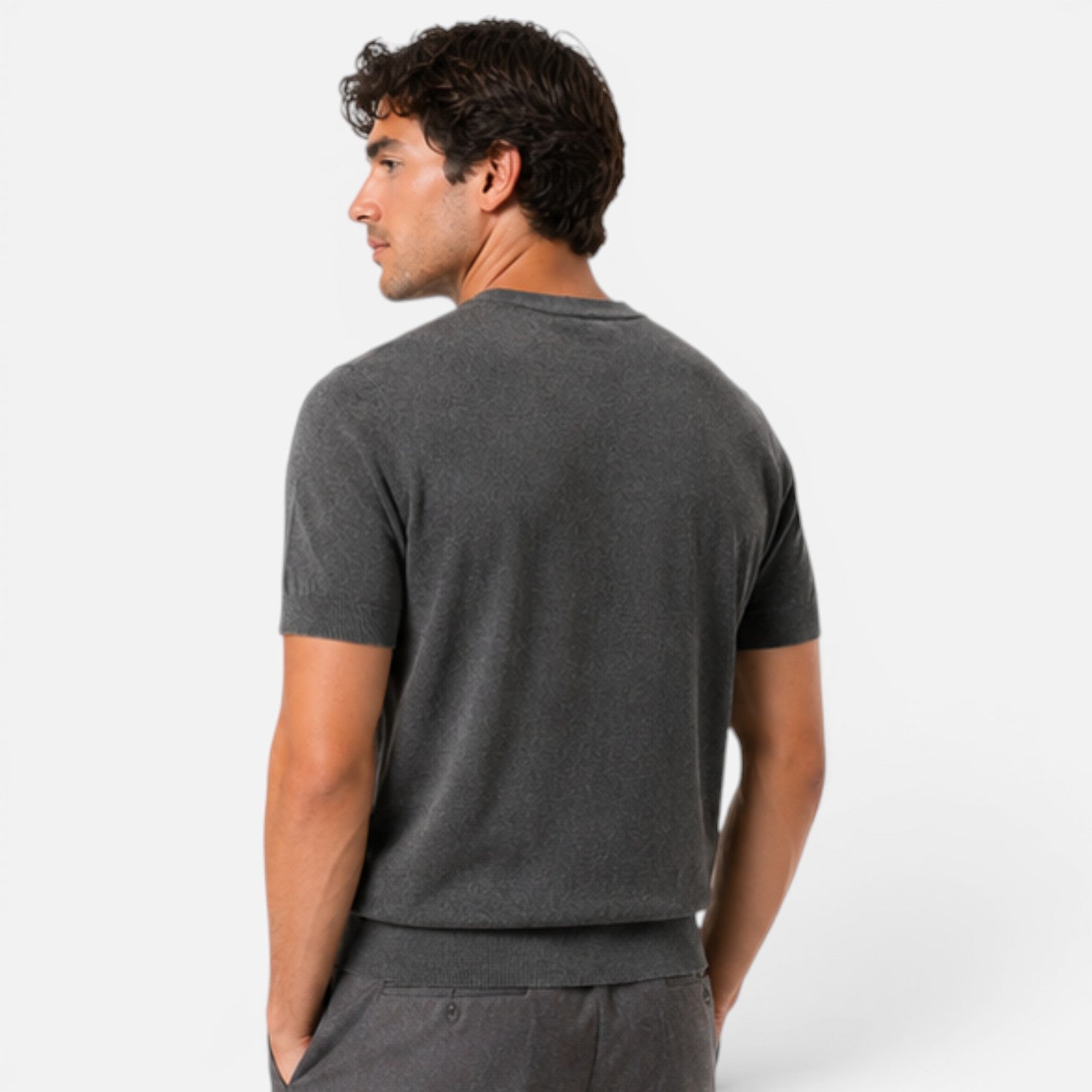Maison Straver | Men’s Knit T Shirt Slim Fit
