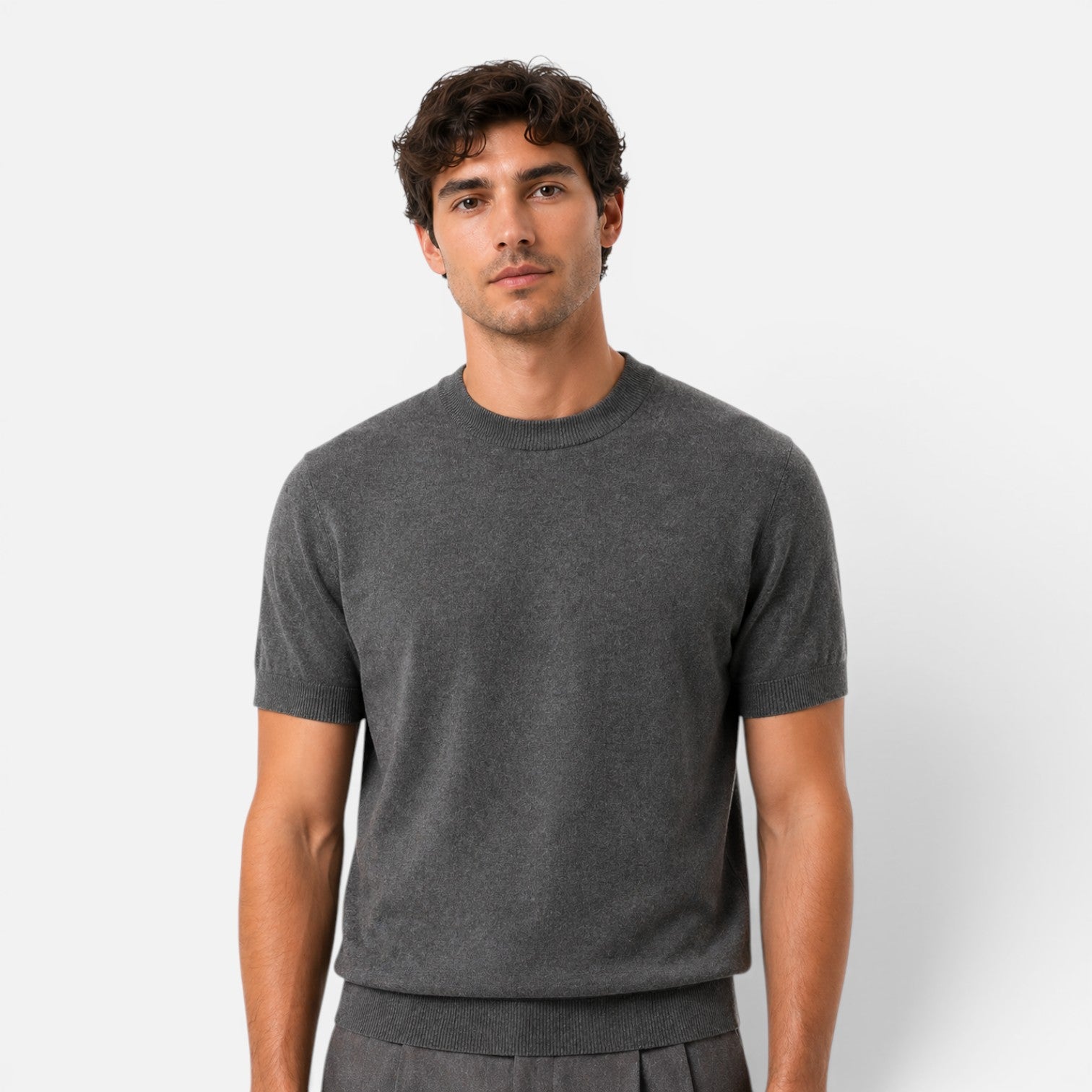 Maison Straver | Men’s Knit T Shirt Slim Fit