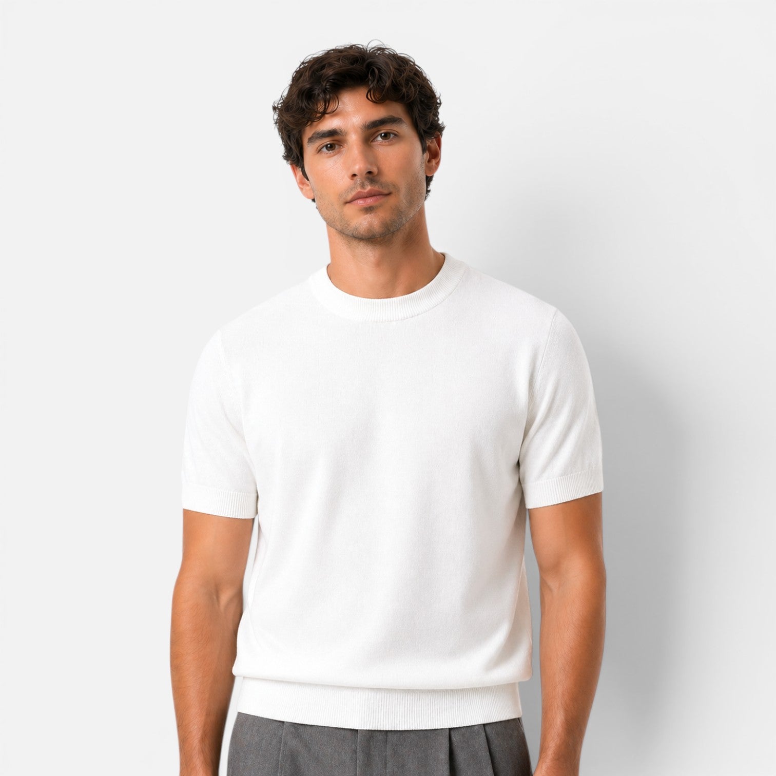 Maison Straver | Men’s Knit T Shirt Slim Fit