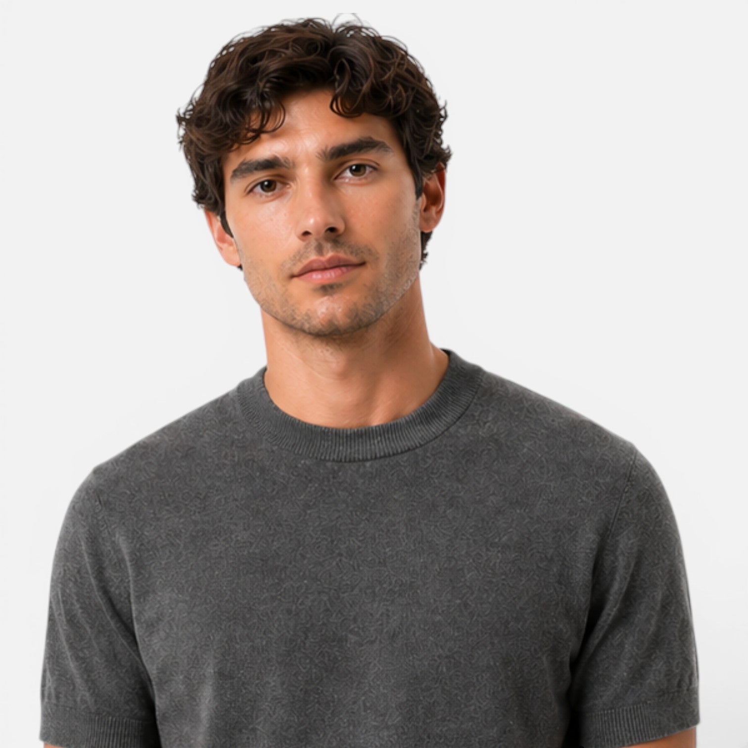 Maison Straver | Men’s Knit T Shirt Slim Fit