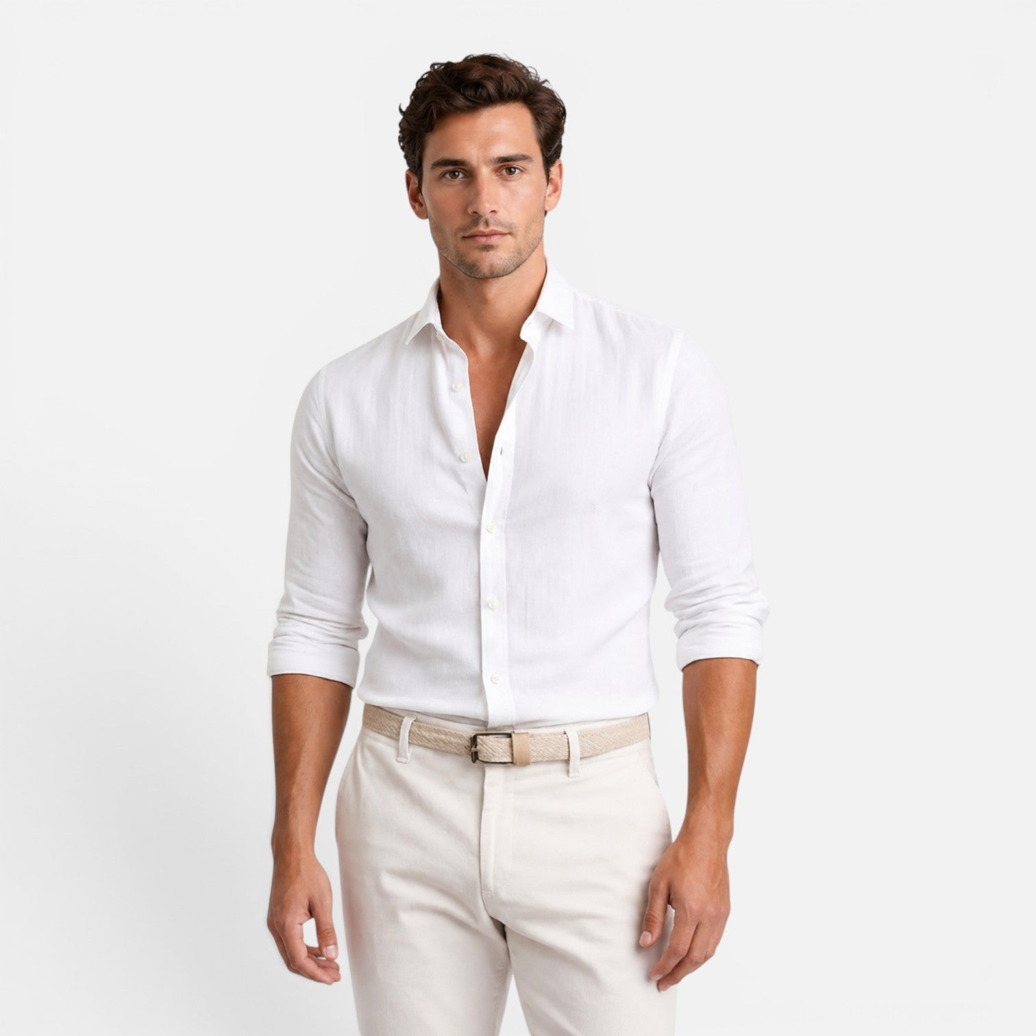 Maison Straver | Men’s Shirt Slim Fit Breathable Button Down