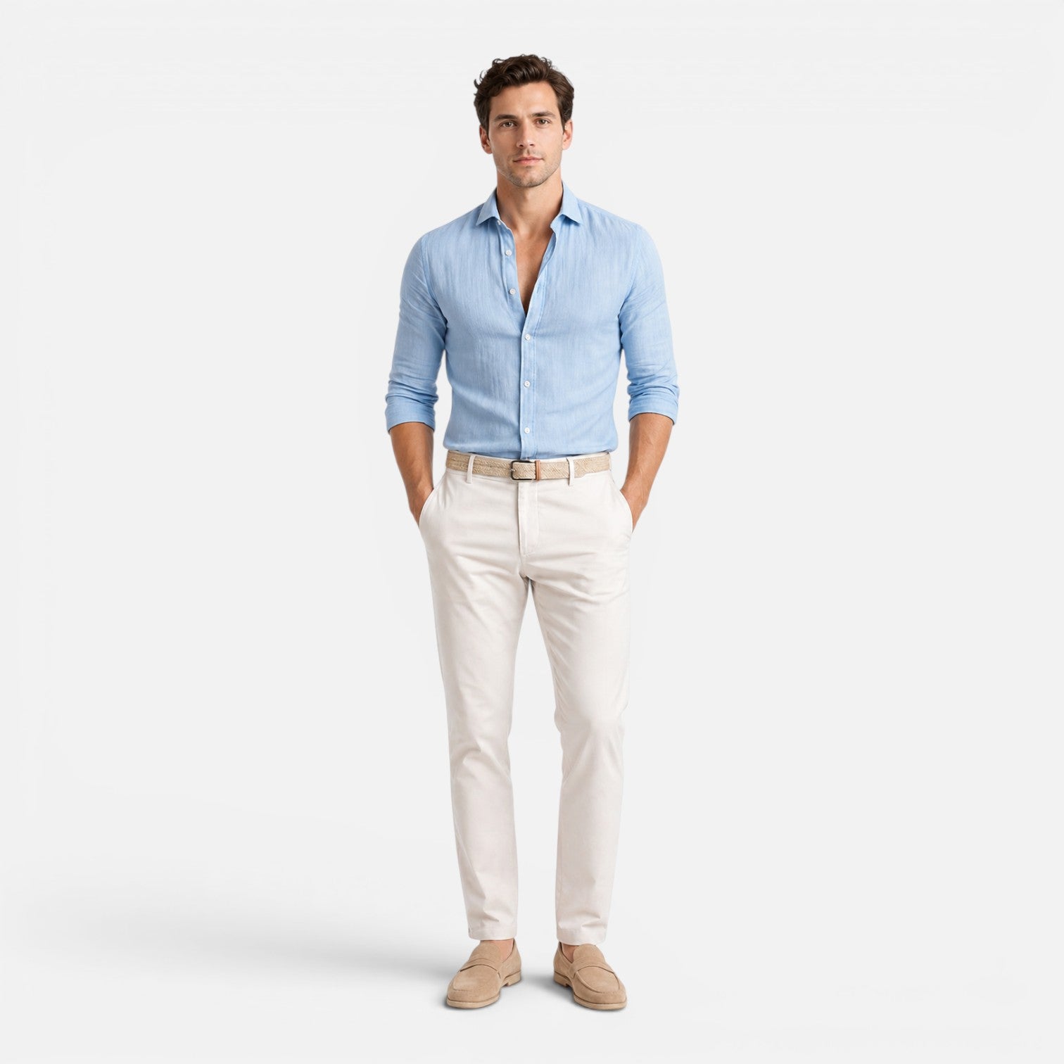 Maison Straver | Men’s Shirt Slim Fit Breathable Button Down