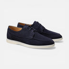 Maison Straver | Men’s Suede Lace Up Loafer Dress Shoes Lightweight