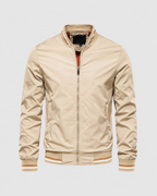 Men’s Lightweight Bomber Jacket with Ribbed Trim