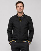 Men’s Lightweight Bomber Jacket with Ribbed Trim