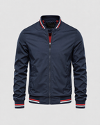 Men’s Lightweight Bomber Jacket with Ribbed Trim