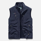 Men's Lightweight Utility Vest Multi Pocket Outdoor Gilet
