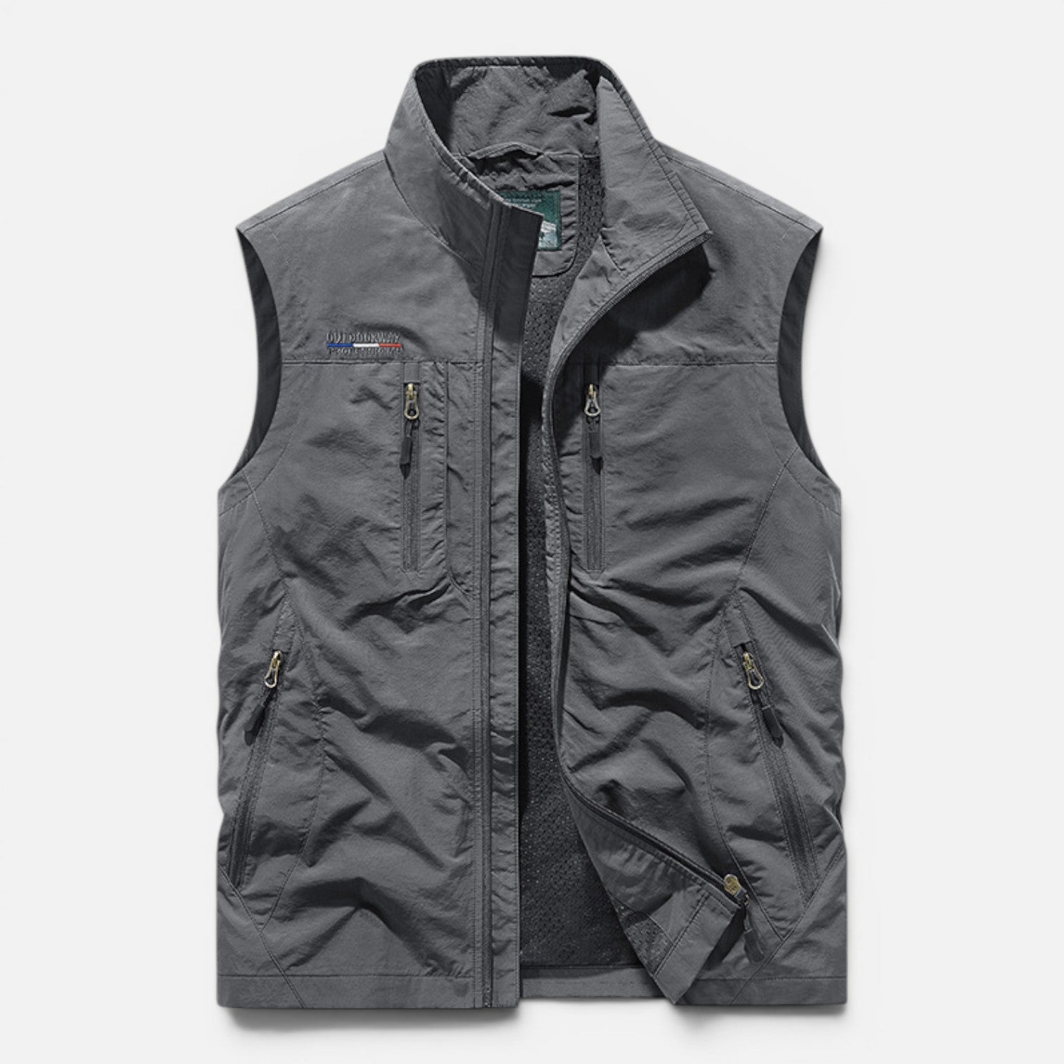 Men's Lightweight Utility Vest Multi Pocket Outdoor Gilet