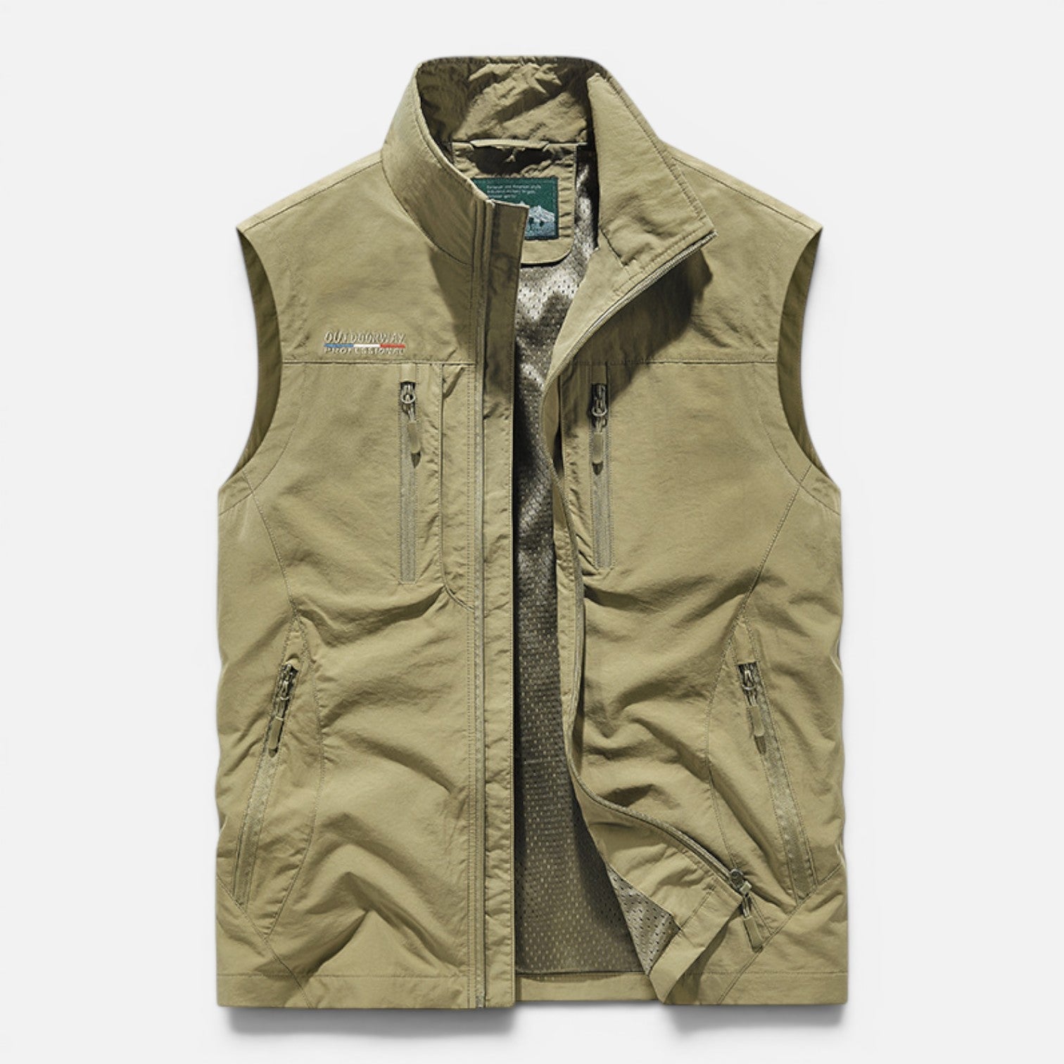 Men's Lightweight Utility Vest Multi Pocket Outdoor Gilet