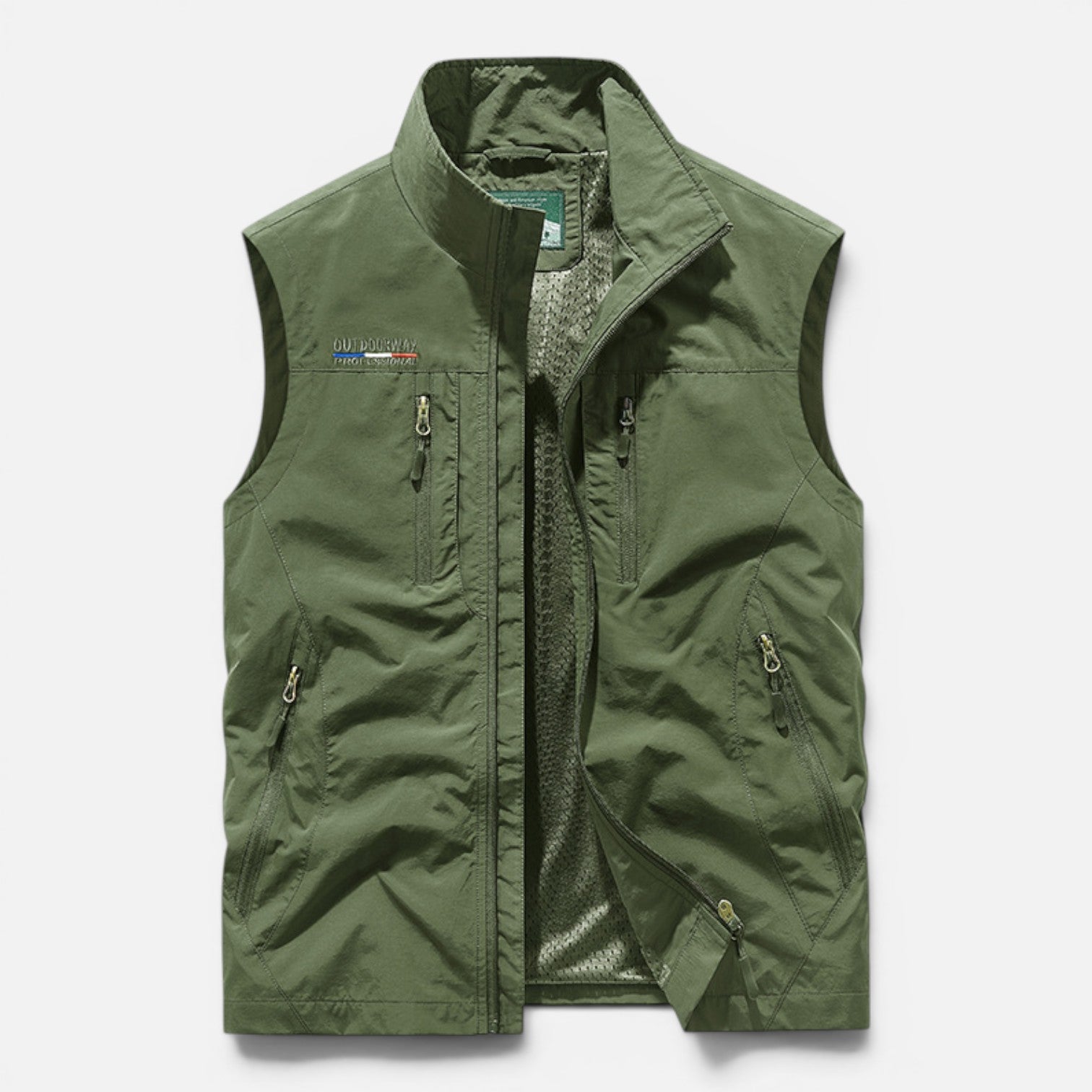 Men's Lightweight Utility Vest Multi Pocket Outdoor Gilet