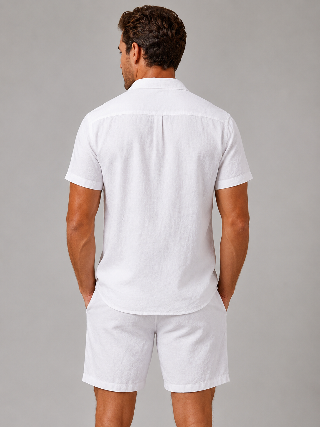 Men's Matching Shirt & Shorts Set – Casual Summer Vacation Outfit