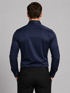 Men's Slim Fit Stretch Dress Shirt Tailored Button Up