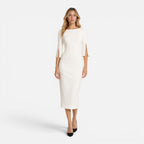 Maison Straver | Women’s Midi Sheath Dress Slim Fit Elegant Formal Wear
