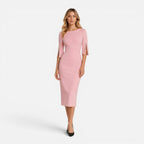 Maison Straver | Women’s Midi Sheath Dress Slim Fit Elegant Formal Wear