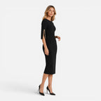 Maison Straver | Women’s Midi Sheath Dress Slim Fit Elegant Formal Wear