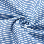 Women's Striped Button Midi Dress