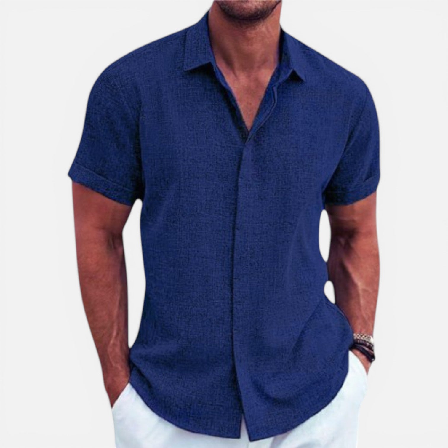 Men's Lightweight Summer Shirt Short Sleeve Breathable