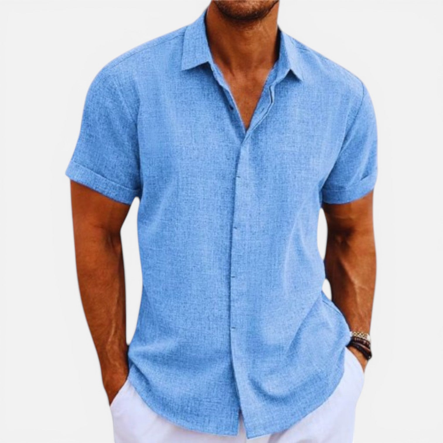 Men's Lightweight Summer Shirt Short Sleeve Breathable