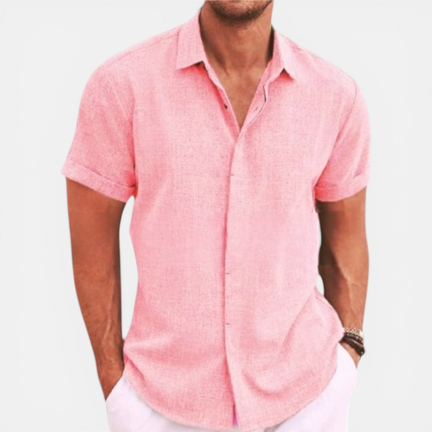 Men's Lightweight Summer Shirt Short Sleeve Breathable