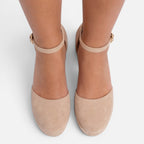 Maison Straver | Women’s Wedge Sandals Closed Toe Ankle Strap Comfortable Fit
