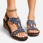 Maison Straver | Women’s Wedge Sandals Cushioned Sole Comfortable Walking