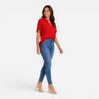 Maison Straver | Women’s Chiffon Blouse V Neck Lightweight Summer Top