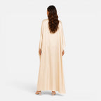 Women's Elegant Cape Sleeve Maxi Dress Formal Evening Gown