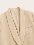 Women's Belted Blazer & Wide Leg Pant Suit Set – Business Casual Workwear
