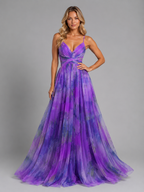 Women’s Floral V-Neck Maxi Dress – Summer Occasion Fit