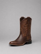 Women’s Leather Embroidered Cowboy Boots