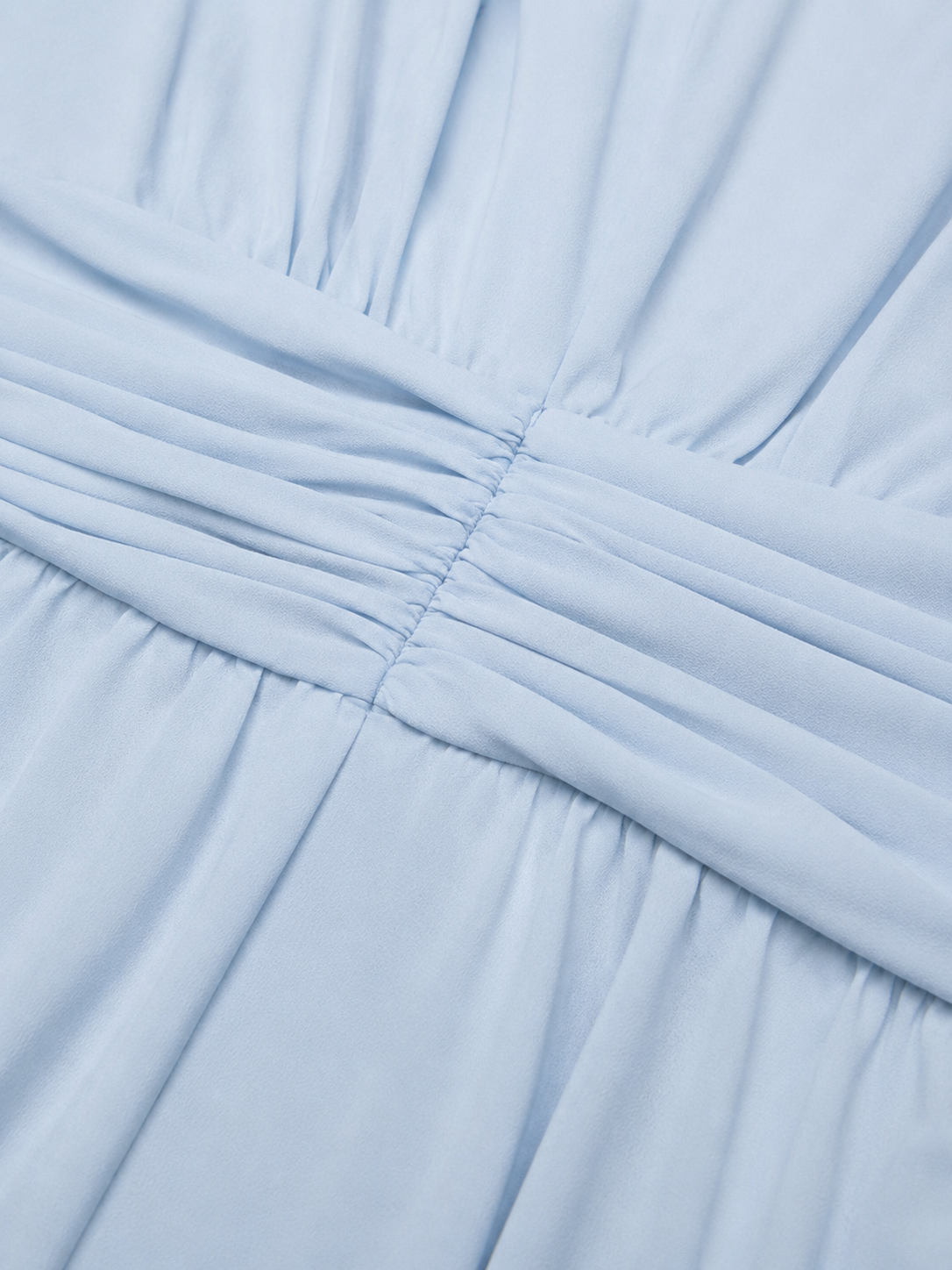 Women's Chiffon Maxi Dress – Ruched Waist Formal Dress
