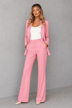 Women's Two-Piece Blazer and Trouser Suit Set