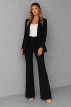 Women's Two-Piece Blazer and Trouser Suit Set