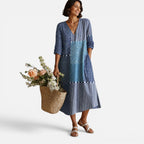 Women's Boho Midi Dress Casual Summer Dress