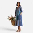 Women's Boho Midi Dress Casual Summer Dress