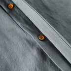 Men's Mandarin Collar Button Up Shirt Long Sleeve