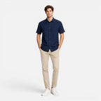 Men's Linen Short Sleeve Shirt Lightweight Breathable Button Up